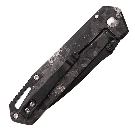 Bear & Son Brisk 3.0 Medium Folding Knife 2-7/8" Drop Point Blade Midnight Camo 7301533 61542