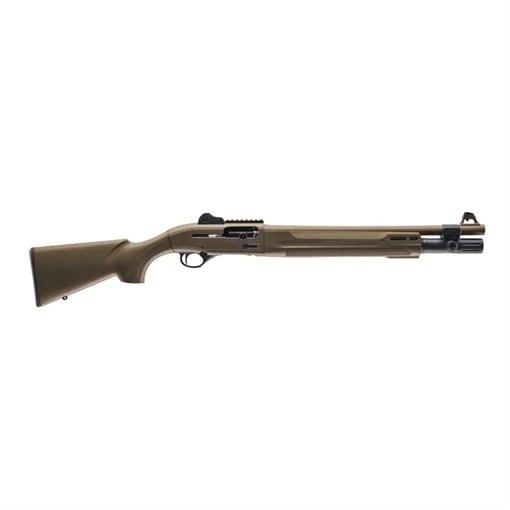 Beretta 1301 Tactical Mod 2, Semi-automatic Shotgun, 12 Gauge, 3" Chamber, 18.5" Barrel, Anodized Finish, Flat Dark Earth, Synthetic Stock, M-LOK Forend, Improved Cylinder, Ghost Ring Sight, 7 Rounds J131M2CTT187F