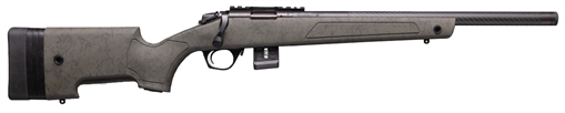 Bergara Rifles BMR-X Carbon Fiber 22 WMR 10+1 18" Carbon Fiber Threaded Barrel, Black Cerakote Picatinny Rail Steel Receiver, Adj LOP Black w/Green Webbing Synthetic Stock BMR010