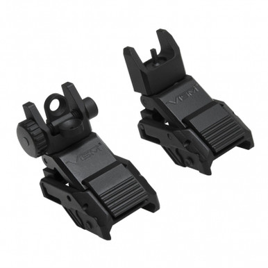 NCStar VISM Pro Series Flip-Up Front And Rear Sights - Combo