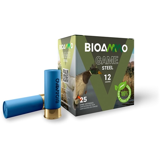 BIOAMMO HB Pheasant Shotgun Ammo 12 ga. 1 1/16 oz. 5 Shot Steel 25 rd. BLS3050