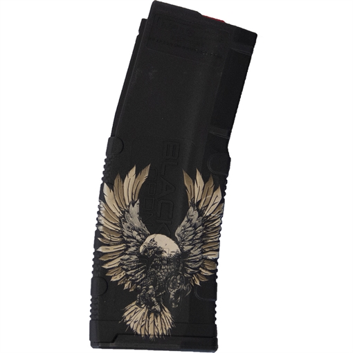 Black Rain Ordnance Black Rain Ordnance Lasered AR15 Magazine American Flag Eagle 30 rd. BRO-MAG30-EAGLEFLAG