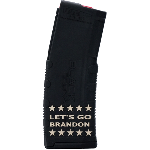 BLACK RAIN LASER ETCHED MAGAZINES 30RD LET'S GO BRANDON W/ LINE OF STARS BROMAG30LGBSTARS BRO-MAG30-LGB-STARS