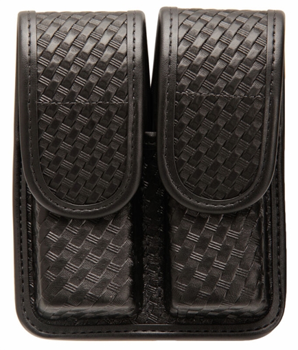 BLACKHAWK DOUBLE MAG POUCH GLOCK 21 BASKET WEAVE BLACK 44A002BW