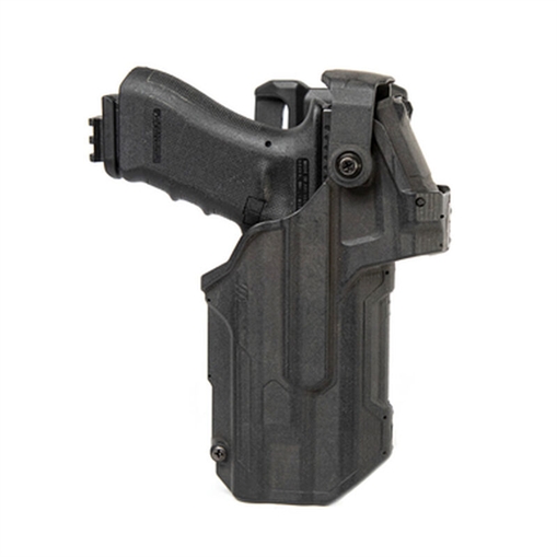 BLACKHAWK HOLSTER L3D T SERIES DUTY GLOCK 22 GEN5 W/STREAMLIGHT TLR1/2 LH BULK M990461BKL
