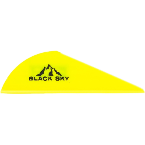 Bohning Bohning Black Sky Vane 2 in. Neon Yellow 100 pk. 10902NY2