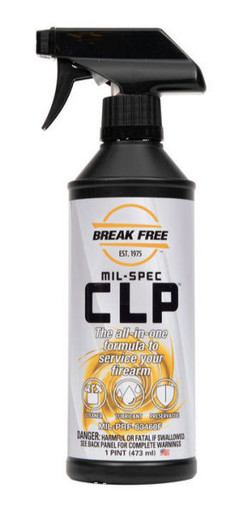 Break Free Mil-Spec CLP (Cleaner, Lubricant, & Preservative) - Trigger Spray, 16oz, Pint
