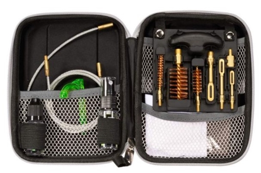 BREAKTHROUGH CLEAN TECHNOLOGIES EVA CASE - CABLE PULL THROUGH CLEANING KIT (.223 CAL / 9MM / 12 GAUGE) - BLACK WITH GRAY TRIM BT-MEVA-3G