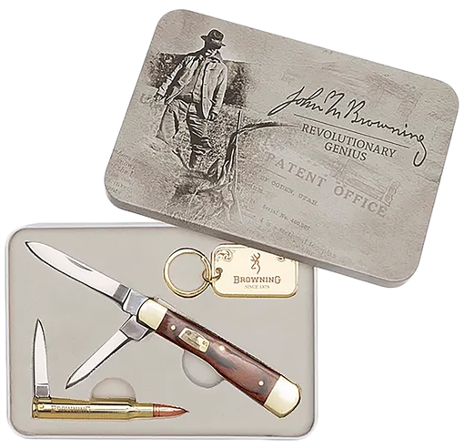 Browning John M Browning 25 Knife Tin 3220576 003220576 023614783169