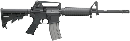 BUSHMASTER M4A3 PATROLMAN'S CARB RIA 223 REM 16IN BBL IRON SIGHTS MATTE BLK 6 POS STOCK 30RD PMAG 90289