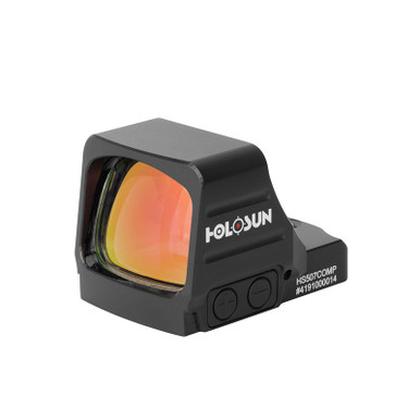 Holosun 507 Elite Competition Red Dot - MRS Reticle (2 MOA Dot with 8/20/32 MOA Circle), Large 1.1"x0.87" Objective Lens, Matte Black Finish