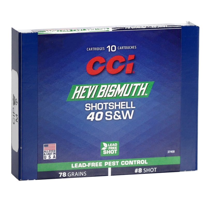 CCI .40 S&W #8 78 grain Shotshell ammunition 1300 FPS