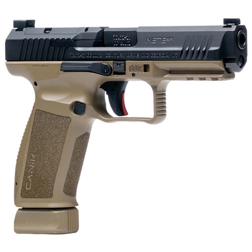 CANIK METE SFT 18RD 4.5IN BLACK SLIDE/FDE FRAME PLASTIC CASE AND ACCESSORIES INCLUDED FACTORY USED HG5636-X
