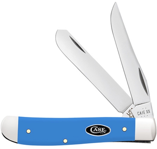CASE KNIVES M TRAPR 31/2" 2BL LT BLUE SYN 68901