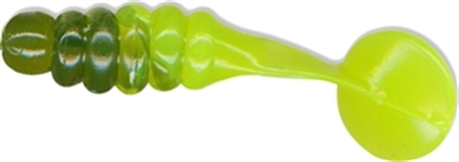 CHARLIE BREWER SLIDER CRAPPIE GRUB 1" 18BG-BLK/CHT TL CBPF5
