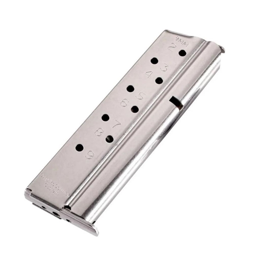 Chip McCormick Custom Match Grade Full Size 1911 Handgun Magazine Stainless Steel 9mm Luger 9/rd M-MG-9FS9