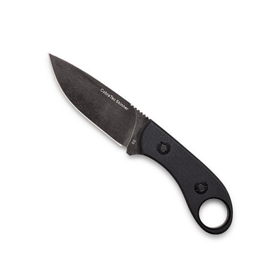 CobraTec Knives D2 Skinner Fixed Blade - 3.75" D2 Blade, Black G10 Handles