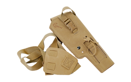 Cole-TAC Varmint Wrangler, Chest Holster, Fits Most 22LR Suppressor Host (Ruger MK Series/M&P22/Buckmark/TX22) with Suppressors Attached and Weapon Mounted Light, Coyote Brown VW112