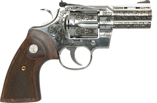 Colt Colt Python Revolver 357 Mag 3 in Engraved Stainless 6 rd GCENGPYTHON-SP3WTS