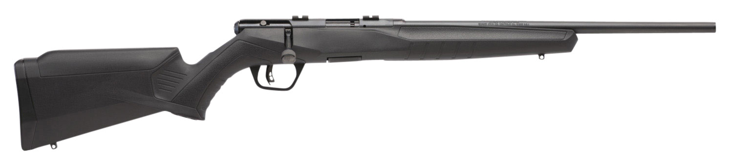 Savage B17 Compact Rimfire Rifle 70814, 17 HMR, 18", Bolt Action, Black Synthetic Stock, Matte Blued Finish, 10 Rds