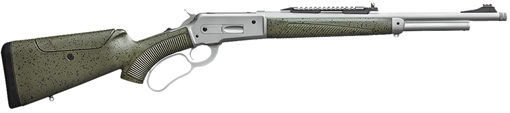 Davide Pedersoli Boarbuster Guidemaster-X 45-70 Gov 5+1 19" Silver Cerakote Threaded Barrel & Receiver w/Picatinny Rail, Green Adj Cheek Riser Synthetic Stock 010G732457