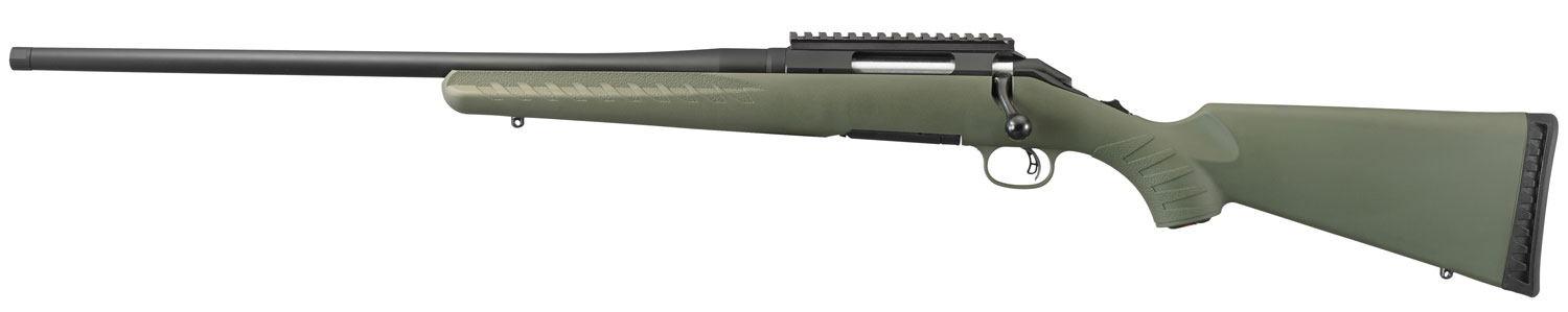 Ruger American Predator Left Handed Bolt Action Rifle 26918, 308 Win, 22", Matte Moss Green Stock, Matte Black Finish, 4 Rds