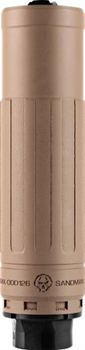 Dead Air Armament Sandman X, Suppressor, 7.62 NATO, Haynes 282 Construction, High Temperature Cerakote Finish, Flat Dark Earth, Includes Xeno DA130 3 Prong Flash Hider with 5/8-24 Thread Pitch SMXXNFDE