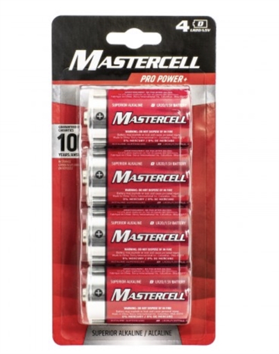 DORCY ALKALINE D 4PK BATTERIES 41-1621