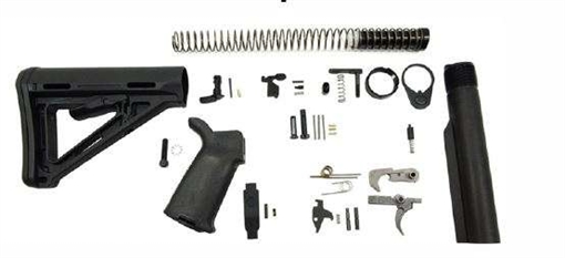 DPMS AR-15 MOE LOWER BUILD KIT WITH PANTHER POLISHED TRIGGER MOE GRIP AND STK DP51655109854