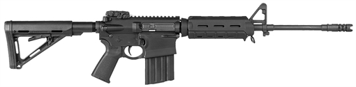 DPMS GII MOE RIA 7.62X51MM 16IN BBL MBUS REAR SIGHT FIXED FRT BLACK MAGPUL CARBINE STOCK 20 RD MAG 60232