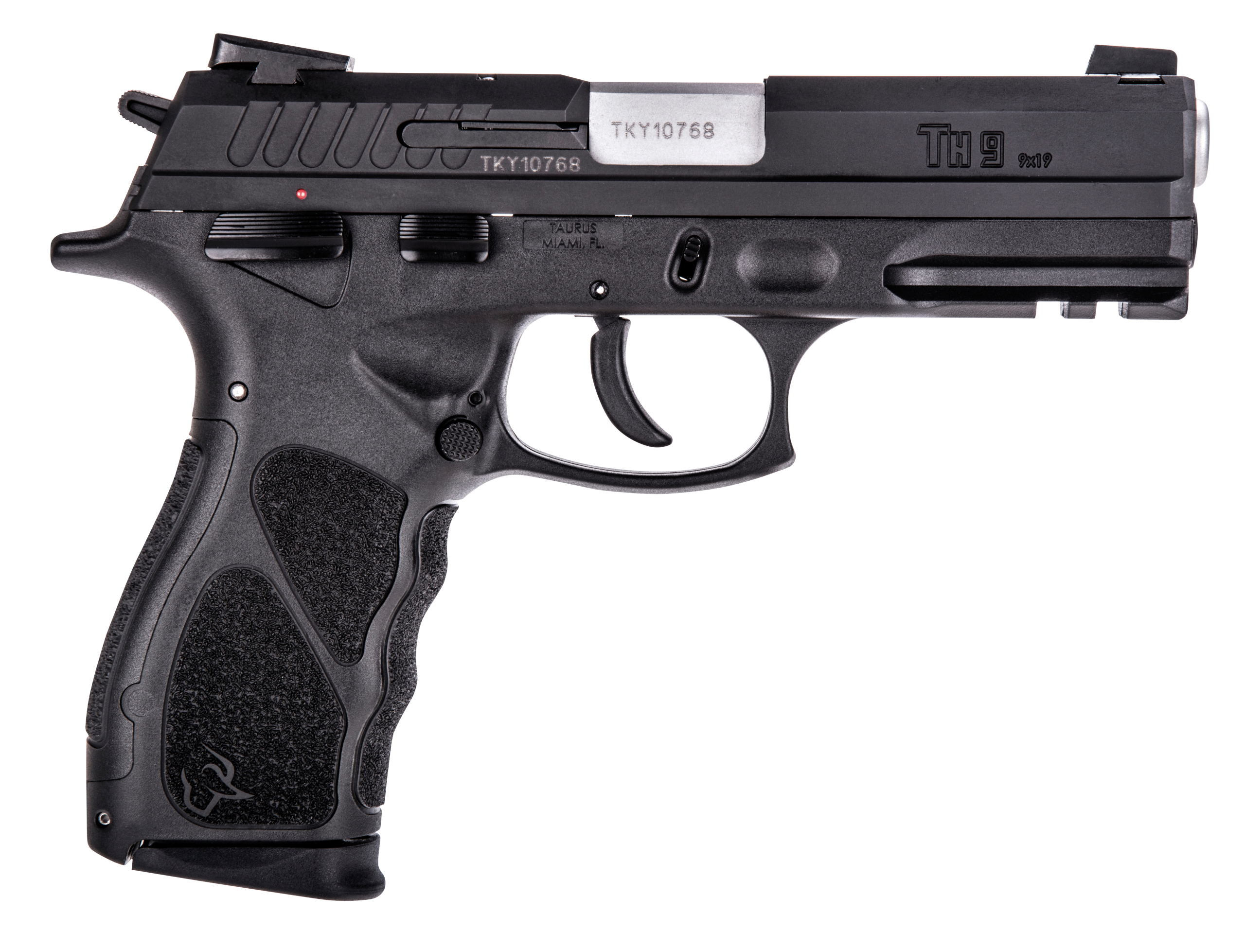 Taurus TH9 SA/DA Pistol 1TH9041, 9mm Luger, 4.27", Interchangeable Backstrap Grips, Black Finish, 17 Rds