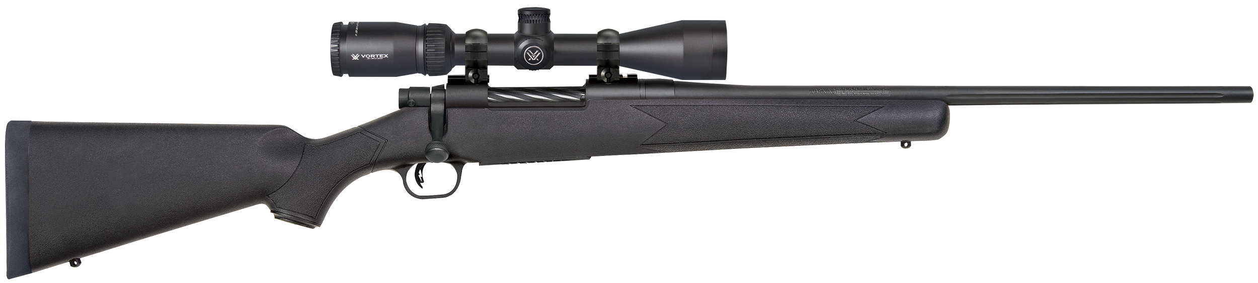 Mossberg Patriot Bolt Action Rifle w/Scope 28054, 25-06 Rem, 22", Fixed Stock, Matte Blued Finish, 5 Rds