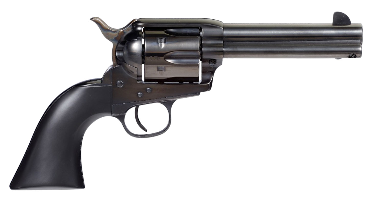 Taylors Devil Anse Revolver 555162, 357 Mag, 4.75", Matte Black Wood Grip, Blued Finish, 6 Rd