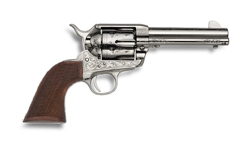 EMF GWII US GRANT 357 MAG SA HGR 4 3/4" NICKEL ENGRAVED CHECKERED WALNUT GRIP GW357USG434NMCW