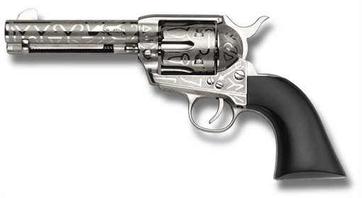 EMF DEX CATTLEBRAND SA REV 357 MAG 4 3/4 INCH NICKEL ENGRAVED ULTA BLK VARNWOO GRIP 641996000256