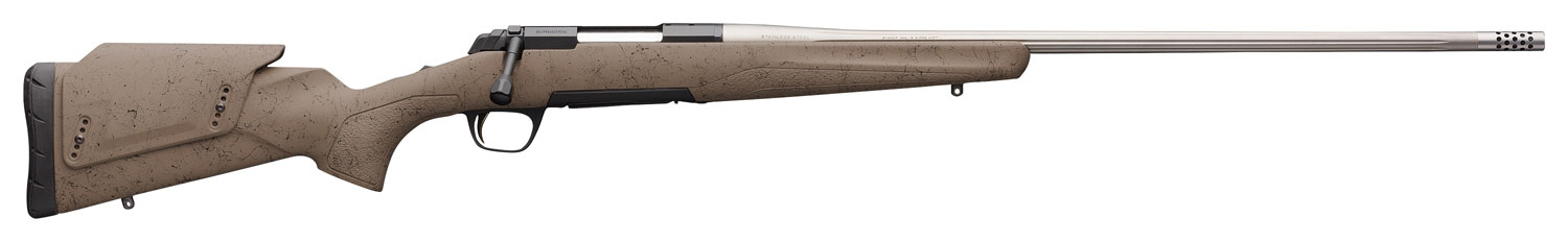 Browning X-Bolt Western Hunter Long Range Rifle 035514297, 300 PRC, 26", FDE Stock, Blued Finish, 3 Rds