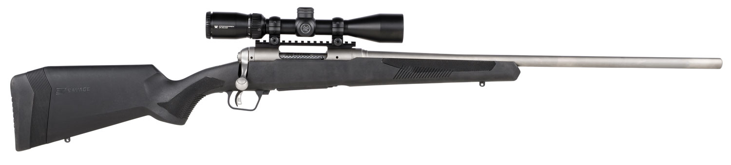 Savage 110 Apex Storm XP Rifle 57596, 6.5 PRC, 24", Matte Black Sporter Stock, Matte Stainless Finish, 2 Rds