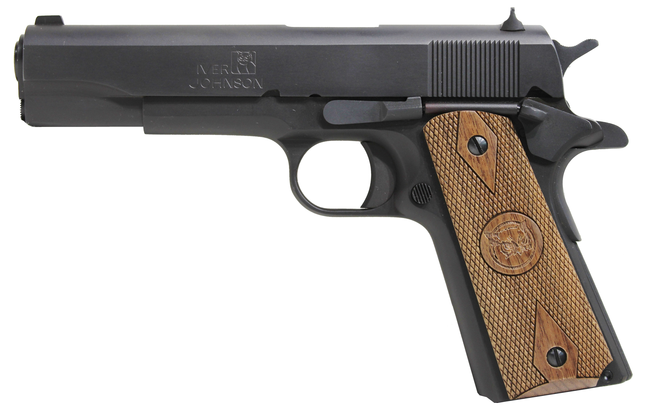 Iver Johnson 1911 A1 Government 70 Series Pistol 1911A19, 9mm Luger, 5", Matte Blued Finish, 9 Rds
