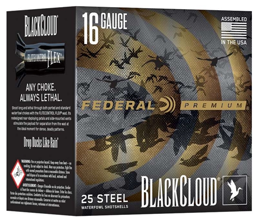Federal Black Cloud Waterfowl Shotshells 16ga 2-3/4" 7/8oz 1450fps #2 25/ct PWBX167 2 604544700886
