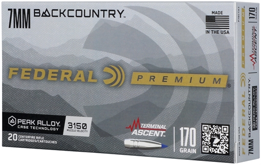 Federal Federal Premium Rifle Ammo 7mm Backcountry 170 gr. Terminal Ascent 20 rd. P7BCTA3