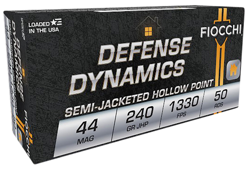 Fiocchi Shooting Dynamics .44 Remington Magnum 240gr, Jacketed Hollow Point, 50rd Box