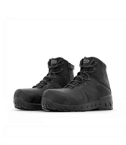 First Tactical Men's 5"" AERO-TAC Safety Toe Side-Zip Mid 165931-019-9-R