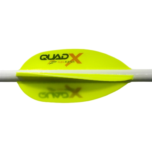 Flex Fletch Flex Fletch Quad X Vanes Flo Yellow 50 pk. QUA50FYL