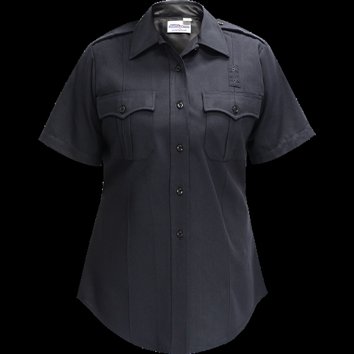 Flying Cross Justice Women's Short Sleeve Shirt w/ Traditional Collar - LAPD Navy 157R84 86 44 N/A
