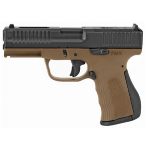 FMK Elite Pistol Package 9mm 4 in. Burnt Bronze w/ Desert Sand Slide 14 rd. FMKG9C1EBRTDS