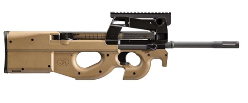 FN PS90 5.7x28mm 50+1 16.04" Black Steel Barrel, Flat Dark Earth Picatinny Rail Aluminum Alloy Receiver, Bullpup w/Thumbhole Flat Dark Earth Synthetic Stock, Ambidextrous 3848950501
