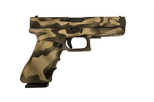 G17 9MM 4.49 IN BBL FS CERAKOTE SANDSTORM CAMO SLIDE AND FRAME PI1750203SSC