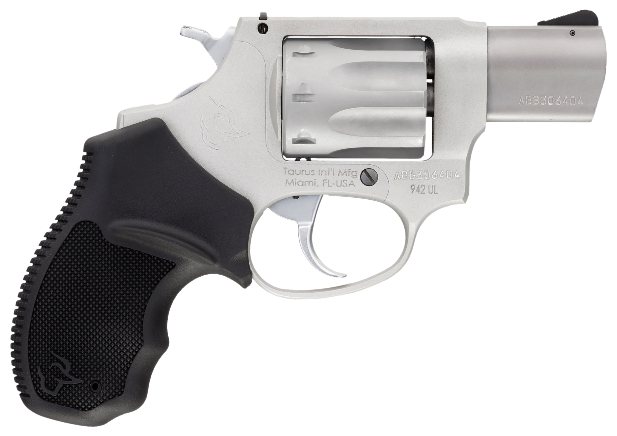 Taurus 942 Rimfire Revolver 2942029, 22 LR, 2", Black Polymer Grip, Matte Stainless Finish, 8 Rd