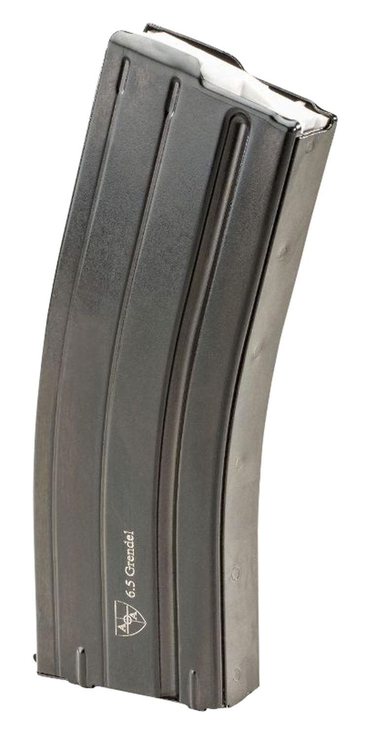 Alexander Arms AR-15 Magazine, 6.5 Grendel, 24 Rounds, Black Steel, Detachable (MEG6524)
