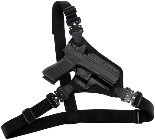 Galco High Ready Chest Holster Fits Chest Up To 58" Black Kydex/Nylon Fits Ruger .357 Blackhawk 5.50" Right Hand HR166B